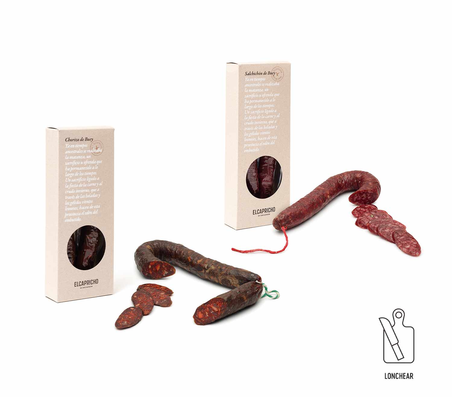 CHORIZO Y SALCHICHÓN DE BUEY · Cárnicas el capricho